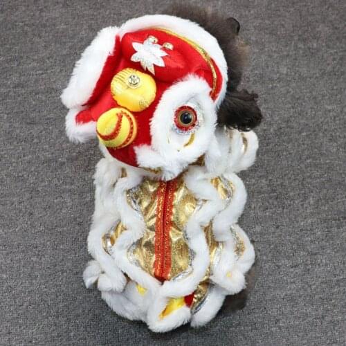 Spring Festival Dog Clothes Lion Dance Dog Clothing Chinese New Year Cosplay Costume for Puppy Dog Pet Chihuahua Pug Outfits