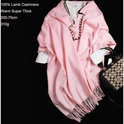 100% Pure Water Ripple Cashmere Scarf Women Autumn Winter For Ladies Shawl large Echarpe Wraps Warm Thick Long Pashmina Tassel