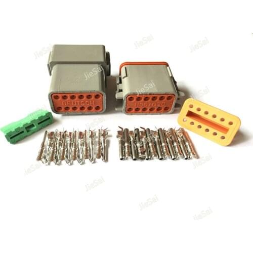 12 Pin DT06-12S DT06-12P Female Male Grey DT Series Automotive Connector Waterproof Electrical Wire Connector For Deutsch