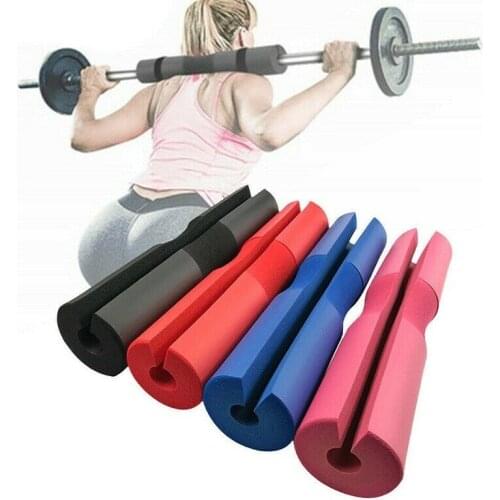 4 Colors Foam Barbell Bar Cover Pad Weight Lifting Squat Shoulder Protector Support Pad Cushioned Hip Push Bar Protection Pad