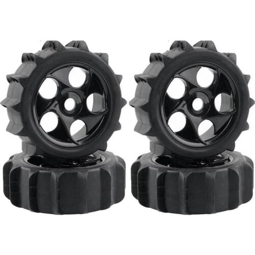 4Pcs RC 1/8 Paddles Snow Sand Tires Tyres Fit HPI AKA 1:8 Off-Road Buggy Wheels 1:8 Off-Road Short Card Beach Tire for RC Car