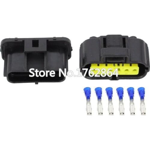 6 Pin Clamp Car Connector Heat resistant With terminal DJ7063Y-1.8-11/21 Car Connector 6P