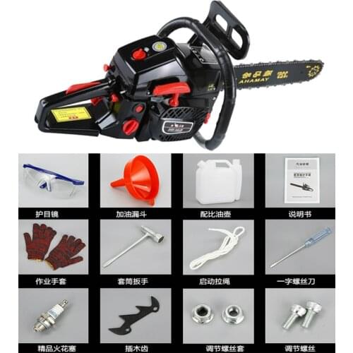 Chainsaw High Power Woodworking Handheld Gasoline Saw Wood Cutting Machine Chain Saws Garden Carpentry Tools