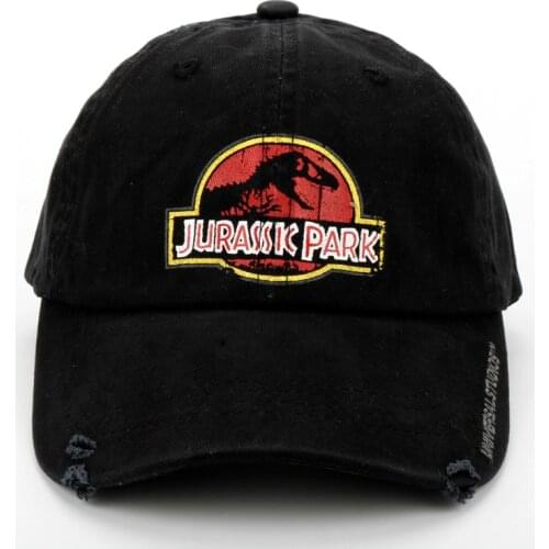 Jurassics Parks Jurassic World Baseball Cap Resizable Cotton Black Light Brown Hat For Women Men Gift