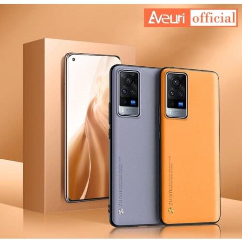 Luxury Leather Phone Case For Vivo X60 Pro Plus X50 S7 S9 S9E Protection Silicone Cover Case For Vivo iQOO 7 Z3 Neo 3 5 Coque