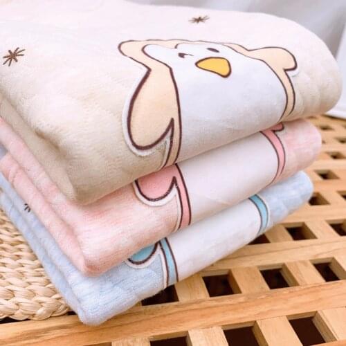 2021 Children Winter Warm Clothes Sets 2 Pieces Long Johns Cartoon Penguin Stripe Printed Blue Pink Clothes for Boy Girl Baby