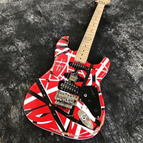 Top Quality Eddie Van Halen TRIBUTE,Frankenstein Electric Guitar,6 Strings Musical Instruments,Free Shipping