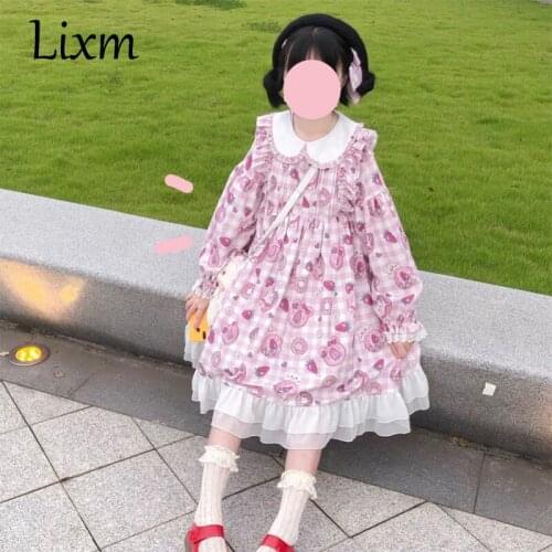 Kawaii Lolita Soft Girl Dress Raspberry Bear Story OP Original Lolita Dress