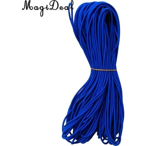MagiDeal Durable 6mm Blue Elastic Shock Bungee Cord Rope Tie Down String for Marine Kayak Canoe Boat 1/2/30/50m Surf Boards