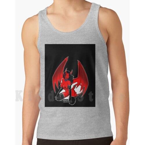 Succubus tank tops vest 100% Cotton Demon Devil Succubus Satan Evil Pinup Boobs Breasts Tits Jason Voorhees Sorrell