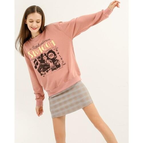 Fashionable Crewneck Sweatshirt Harajuku Oversized Letter Printing Sweatshirts Cotton Thin Hoodie Vintage Tracksuit Spring Tops