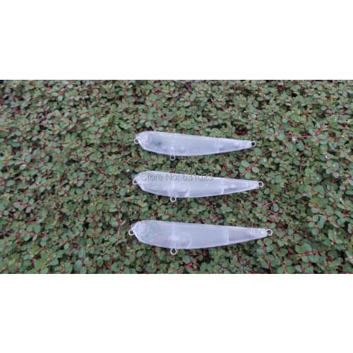 MR OCTOPUS 12pcs Unpainted Clear Plastic Fishing Lure Bodies. 154#------9cm .8g