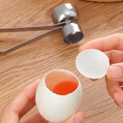 Stainless steel new glutinous rice egg opener, egg shell opener, 2.5cm small diameter creative egg cutter and knocker
