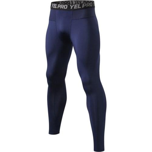 2019 Autumn Men Sports Pants Sportswear Running Tights Solid Sweat Pant Pro Skinny Compression Gym Fitness Athletic Trousers XXL