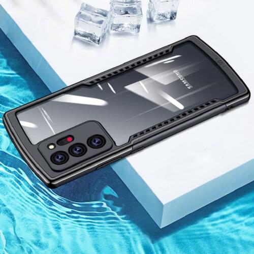 For Samsung Galaxy Note 20 Ultra Note 20 Case Armor Anti-knock Heat Dissipation Vents Clear Full Protect Camera Back Cover Funda