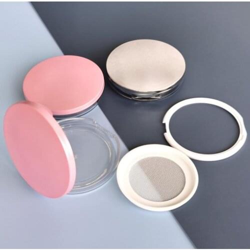 Empty Refillable Bottle Cosmetic Jar Boxes Pot Loose Face Powder Sifter Case Blush Box Container SN233