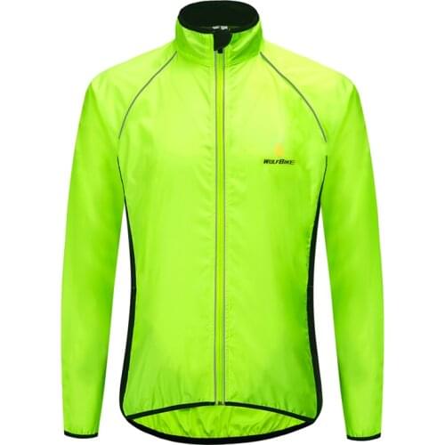 WOSAWE Reflective Mens Cycling Jacket Waterproof Road Mountain Bike Windbreaker Cycling Clothing Riding Bicycle MTB Jacket