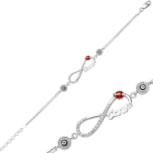 Tevuli 925 Sterling Silver The Genres Change Infinity Dearie womens bracelet
