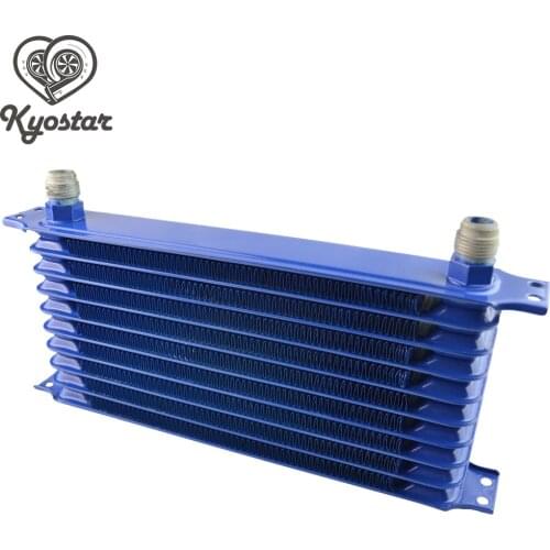 Universal 10 Row 13 Row 15 Row Oil Cooler Thermostat Egine 10AN Trust Type Aluminum Black Blue Oil Cooler For Car Truck