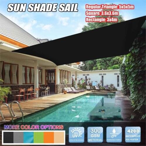 420D Waterproof Sun Shelter Sunshade Protection Outdoor Canopy Garden Shade Sail Awning Camping Picnic Tent