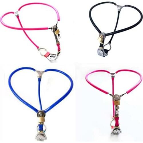 Female invisible chastity belt device with plug Womens Secure briefs Chastity pants