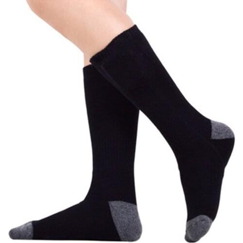 Winter Elastic Heating Socksw/o Power Bank Rechargeable Breathable Outdoor Anti-Cold Foot Heated Thermal Stockings Outdoor Sport