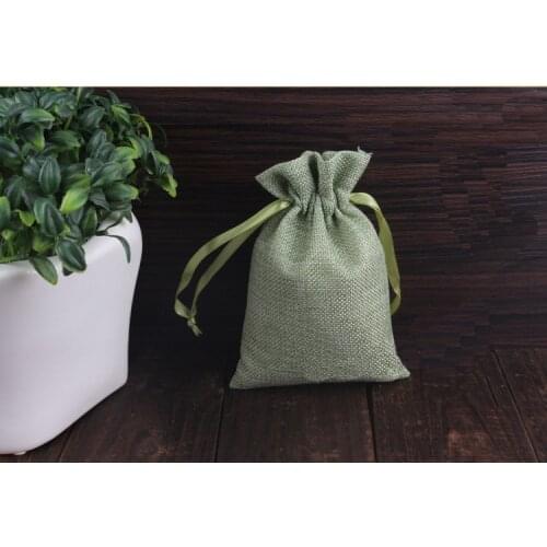 14*18 1000pcs Mixed Jute Drawstring Sacks gift bags for jewelry/Accessories/Cosmetic/wedding/christmas Linen pouch Packaging Bag
