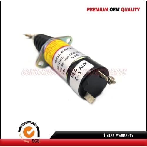 1502-12D6U2B2S2A Fuel Shutoff Stop Solenoid Valve 307-2546-00 12V Fit for Diesel Engine 1502 Seri
