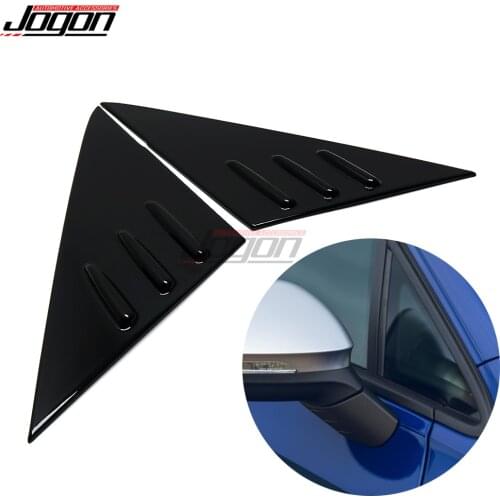 2pcs Black For Volkswagen VW GOLF 8 MK8 MK VIII 2020 2021 Car Front A Pillar Window Triangle Cover Trim Accessories