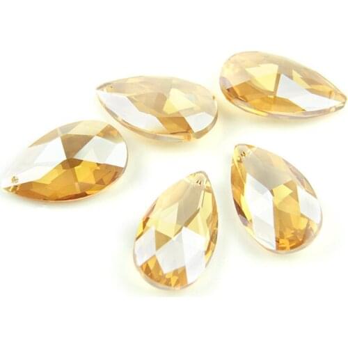 50mm Mix Color Almond Pendant Crystal Chandelier Prism Lighting Parts Pendant Sun Catchers Prism