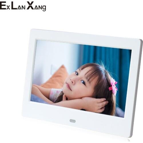 7 Inch High Definition Picture Multimedia Player MP3/MP4 Alarm Clock Digital Photo Frame Christmas Gift 2.4G Remote Control