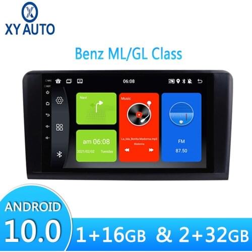 9inch 2.5D HD Multi-Touch Screen Android10 NAVI For BENZ ML320/ML 350/W164 GL350 GL400 GL450(X164) With BT WIFI Split Screen GPS