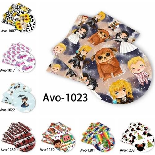 Huangtao Diy accessories 30*136cm Printed Faux Synthetic Leather for Bow,DIY handmade Materials