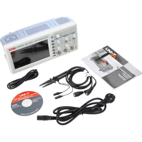 UNI-T UTD2025CL 25MHz 250Ms/s USB Digital Storage Oscilloscope DSO 2Channels 7''TFT LCD Scopemeter W/ USB OTG