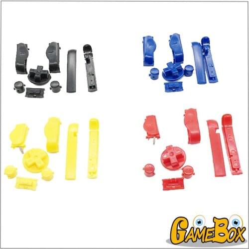 Colorful LR Buttons Keypads for Nintend GBA Gameboy,Advance D Pads Power ON OFF Keypads L R A B Button for GBA Replacement