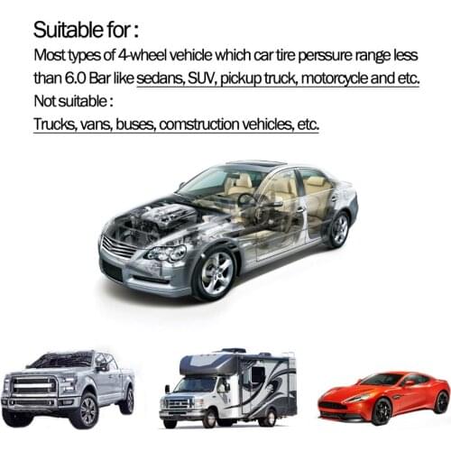 Solar /USB Car Tire Pressure Monitor Tyre Detection Monitoring External Sensor