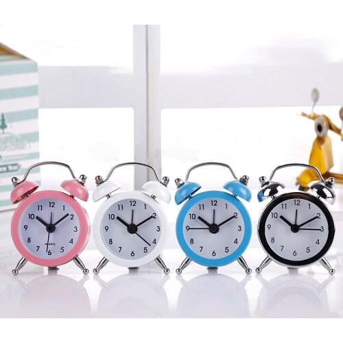 Mini Alarm Clock Kids Electronic Digital Quartz Clock Double Desk TableHome Decoration Digital Pointer Alarm Clock Ornaments