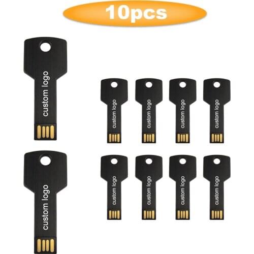 10pcs/lot Usb Flash Drive 64GB 32GB 16GB 8GB 4GB Flash Drives USB 2.0 Custom Logo Pendrive Portable Memory Stick for Photography
