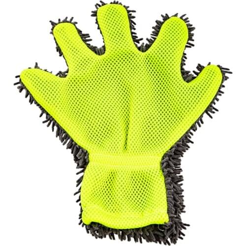 Hot Sale 5 Finger Car Washing Gloves Soft Multifunction Double-sided Cleaning Brush for Car and Motorbike Washing Drying Towels