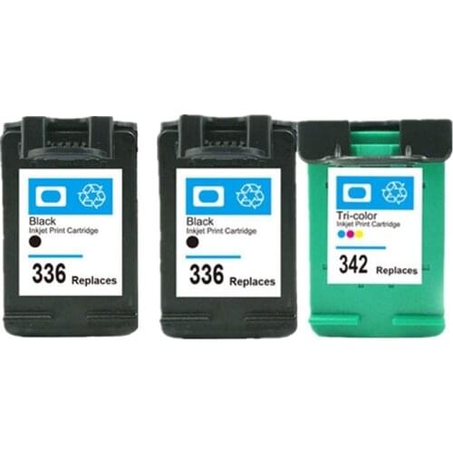 Ink Cartridges Replace for HP 336 342 Photosmart C3180 C3183 C3188 C3190 C3194 Deskjet D4100 D4145 D4155 D4160