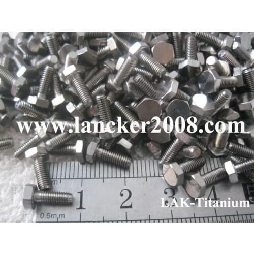 M3x8 10 12 16 18 20 25 30 35 40 50 Gr2 Titanium hexagon head screw/bolt for Industry