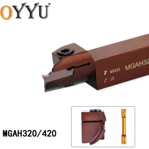 MGAH 1PCS The Circular Arc Reversed High Strength Spring Steel MGAH220R06 MGAH220R10 MGAH320R17 160-400A External Turning Tool