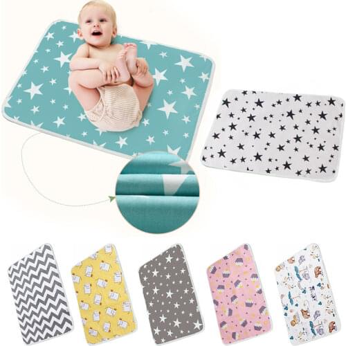 Reusable Baby Changing Mats Cover Baby Diaper Mattress Diaper for Newborn Cotten Waterproof Changing Pats Flool Play Mat