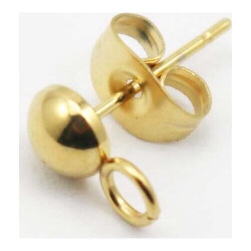 Fashion Designer Jewelry Golden Stainless Steel Stud Earrings Gold Stud Earrings for Women Good Quality