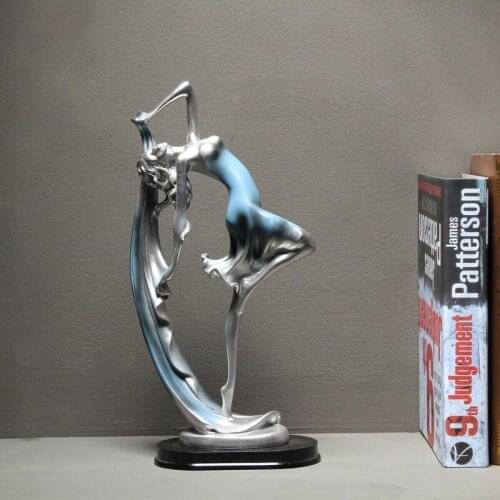 Nordic Luxury Art Dancing Girl Crafts Decoration Living Room Porch Wine Cabinet TV Cabinet model Room Office Statue Sculpture