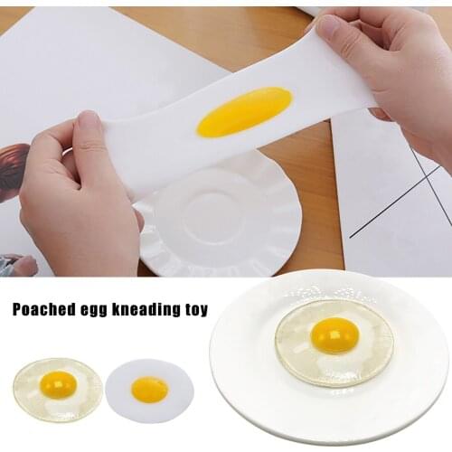 Hot Sale 1pc/2pcs Lovely Fried Egg Relieve Stress Toys Omelette Anti-stress Adults Kids Healing Toy Pressure Reliever Relief