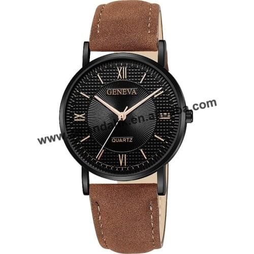 Wholesale Women Fashion Geneva Watches New Men Casual Dress Wrist Watch Strap Army Men Quartz Geneva Sport Dress Watches 662