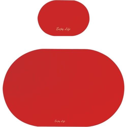 Oval Outdoor Picnic Placemat Mug Coasters Non-Slip Insulated Bowl Mat Tea Coffee Bar Cup Table Pad Drink Coasters Desktop Item