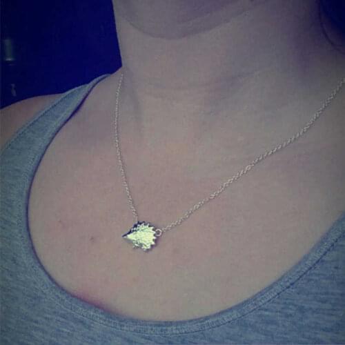 Small Animal Cute Hedgehog Necklace Pendant Gold Color / Silver Color Friend Party Gift Necklace Charm Necklace