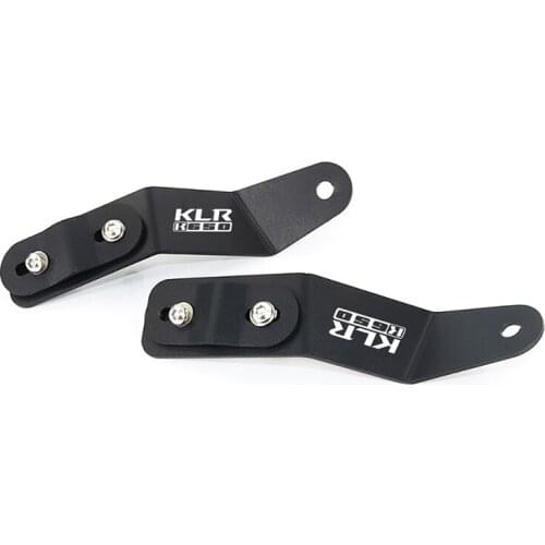 For Kawasaki KLR 650 2008-2018 KLR650 CNC Pair Of Auxiliary Light Bracket Lamp Mount Additional Lights Bracket